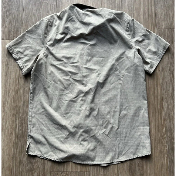 Avalanche Outdoor Supply Co Men’s L Tan Button Up Stretch Short Sleeve Shirt - Picture 5 of 6